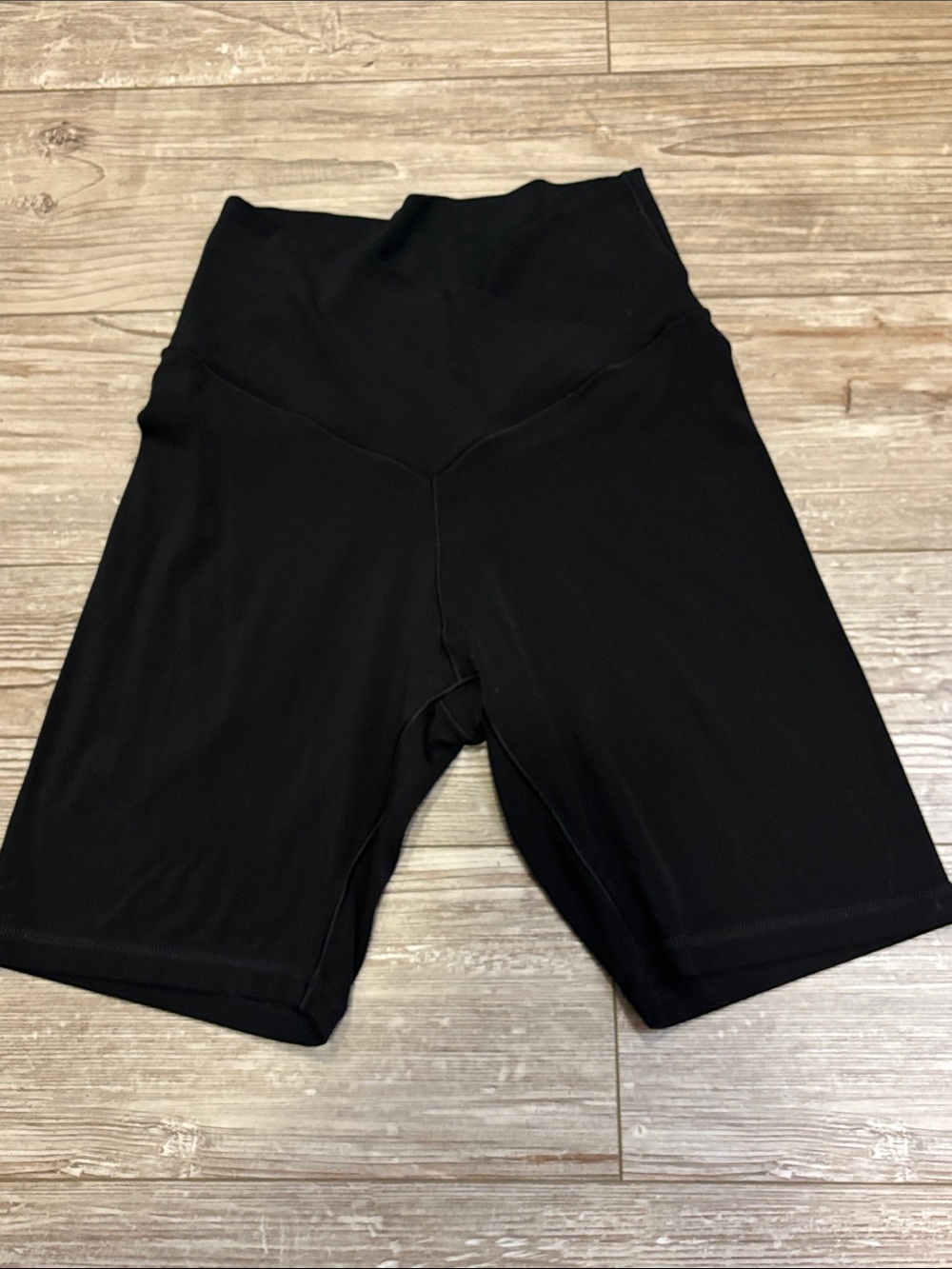aerie Black High-Rise Bike Shorts